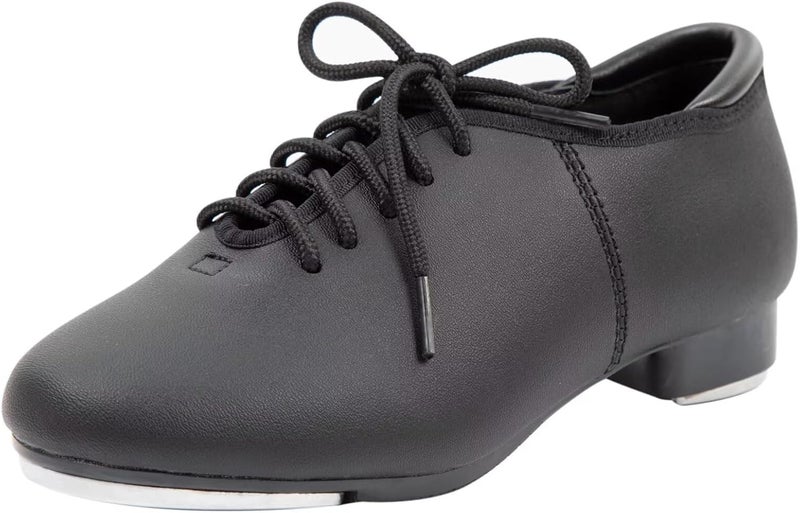 ARCLIBER Lace Up Tap Shoes PU Leather Tap Dance Shoes for Women and Men - Image 1